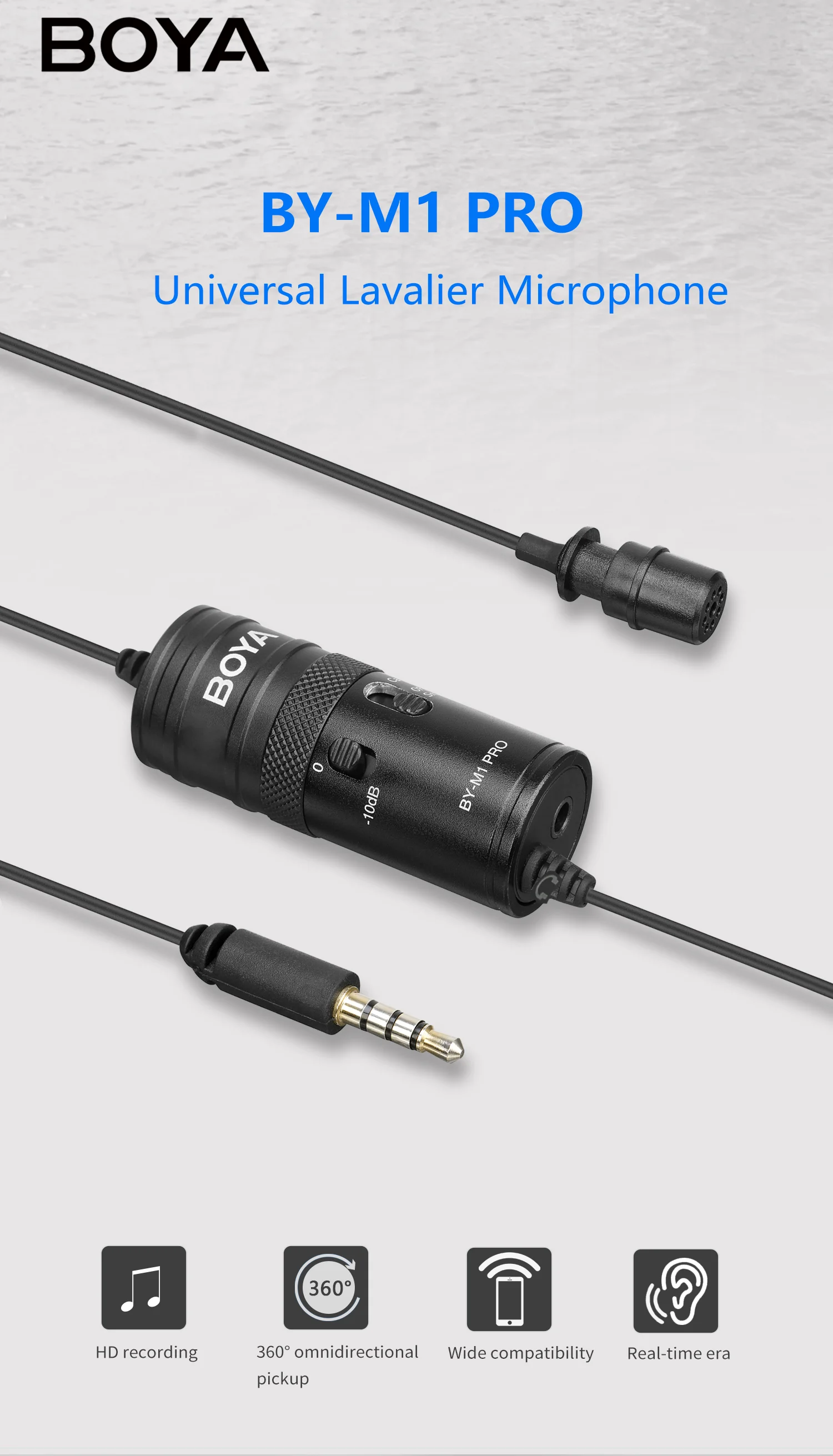 Boya BY-M1 Pro Universal Lavalier Microphone in Bangladesh