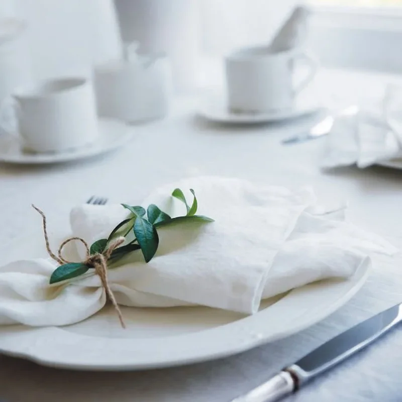 100% Pure Linen Table Napkins 5