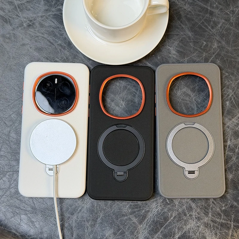 Matte Anti-Fall Magnetic Shockproof Case with Rotatable Kickstand