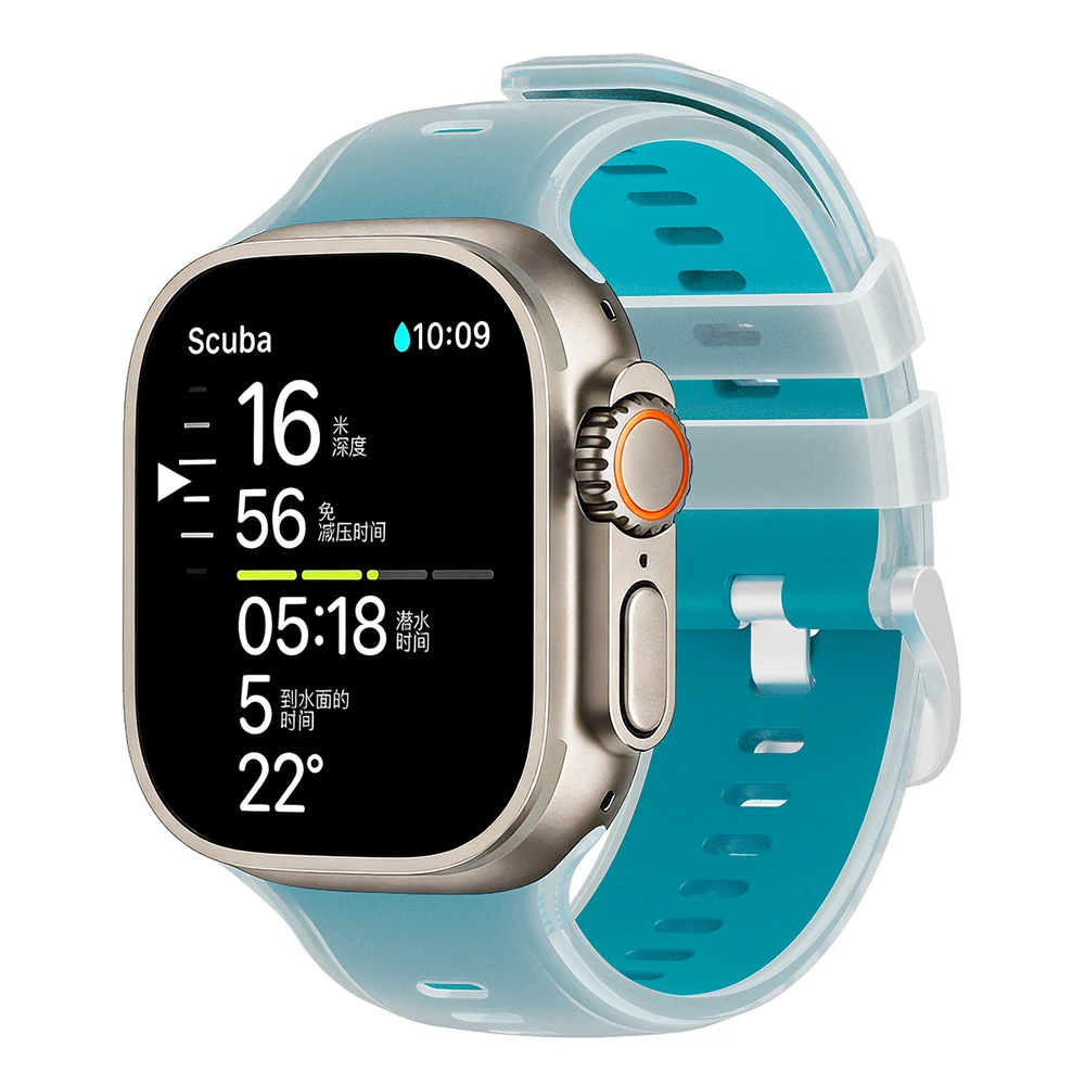 Durable Soft Silicone Sports Band for Smartwatches - Multiple Sizes Available