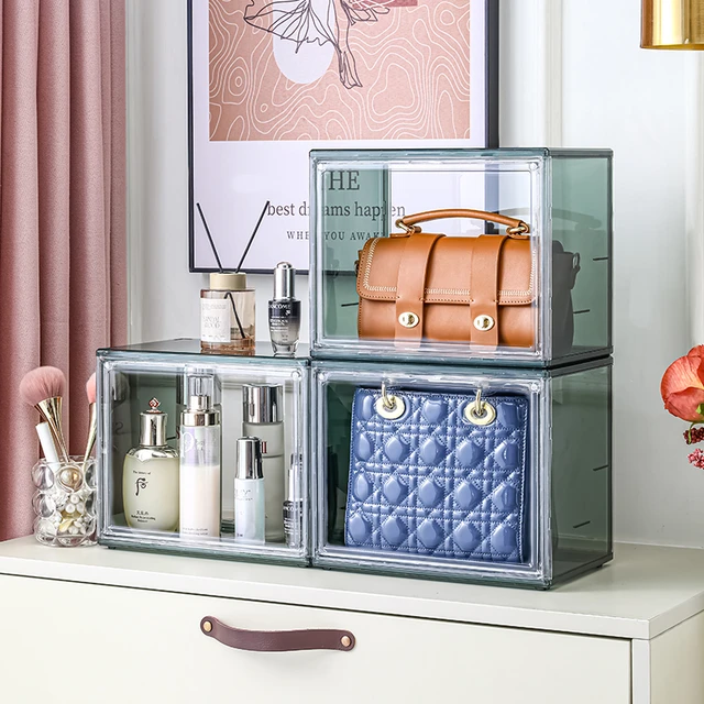 Clear Handbag Display Case Acrylic Storage Box Collectibles Such As Figures  and Perfumes Organizer Containers with Magnetic Door - AliExpress