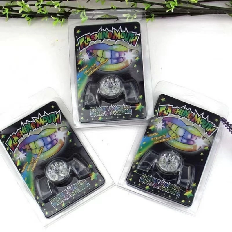 

1 PC Colorful LED Flashing Light Guard Tooth Toy Flash Light-Up Brace Mouth Piece Glow Festive Party Supplies Funny Light