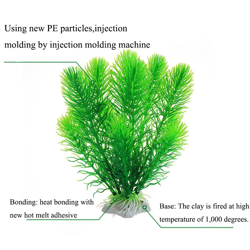 Aquarium Decorations Grass Artificial Underwater Plants Plastic Water Weeds Ornament Fish Tank Accessories Decoration