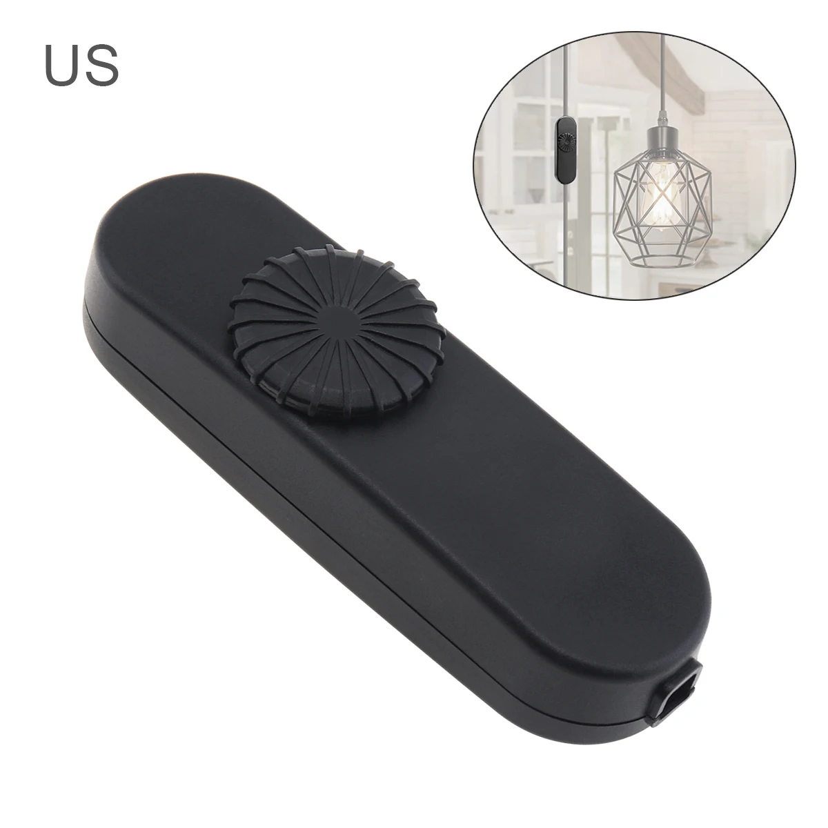 LED Dimmer Switch Full Range Rotary Dimmer Inline for Table Lamp Floor LED Bulbs Other Bulbs