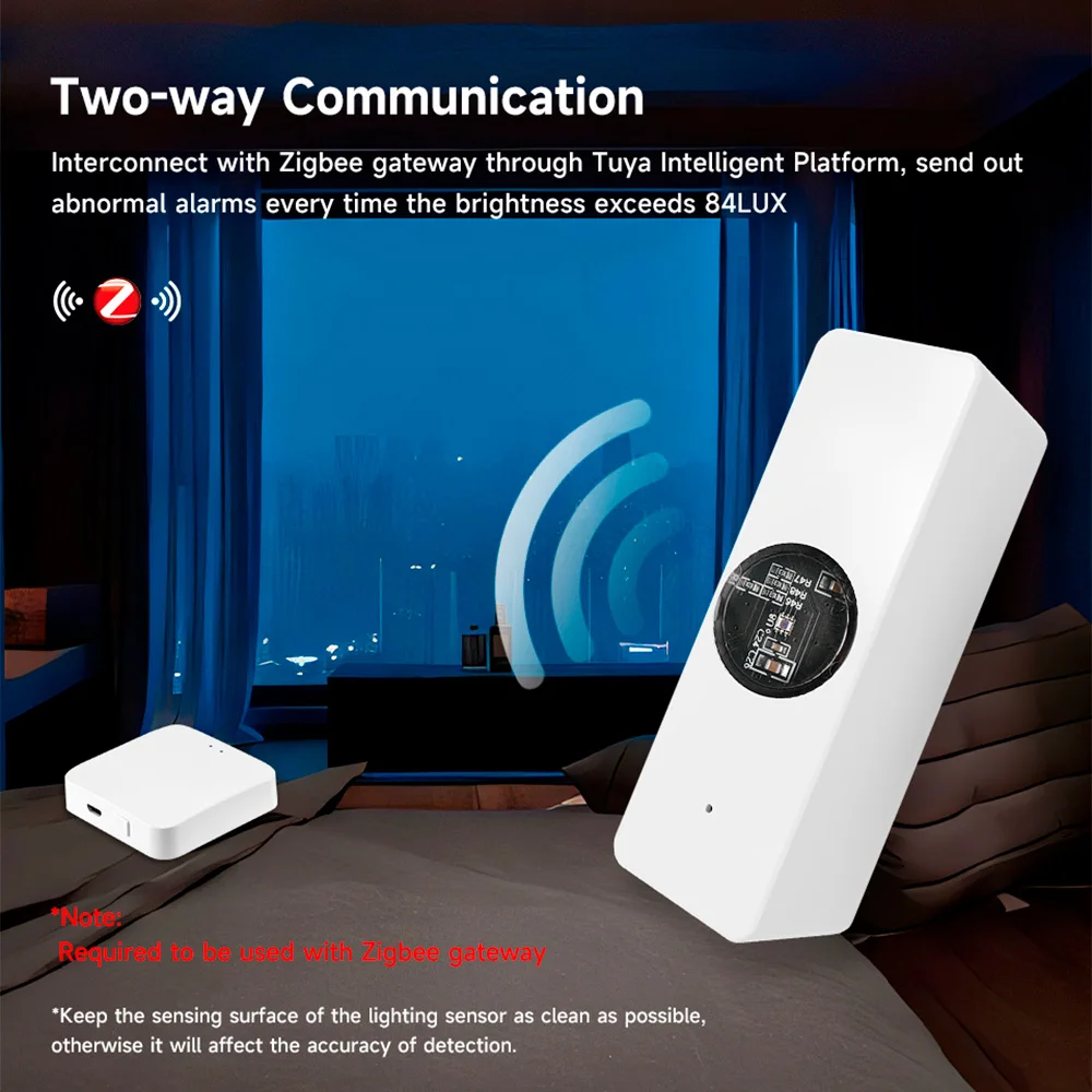 Smart Home ZigBee Light Sensor for Automation and Illumination Control
