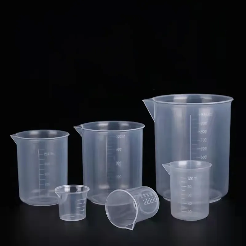 

25ml To 1000ml Clear Plastic Liquid Measuring Cup Beaker for Lab Kitchen Measuring Tools