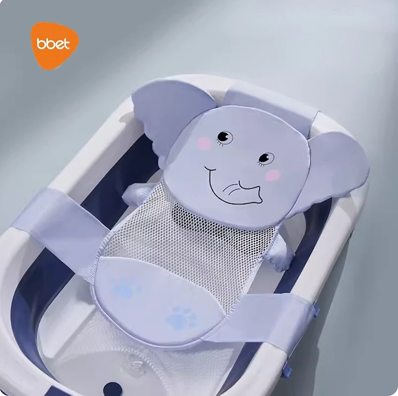 BBET 아기 용품 목욕 시트 지지대 매트, 유아 욕조 패드 및 의자, 신생아 욕조 베개, 아기 케어, 미끄럼 방지 바디 쿠션