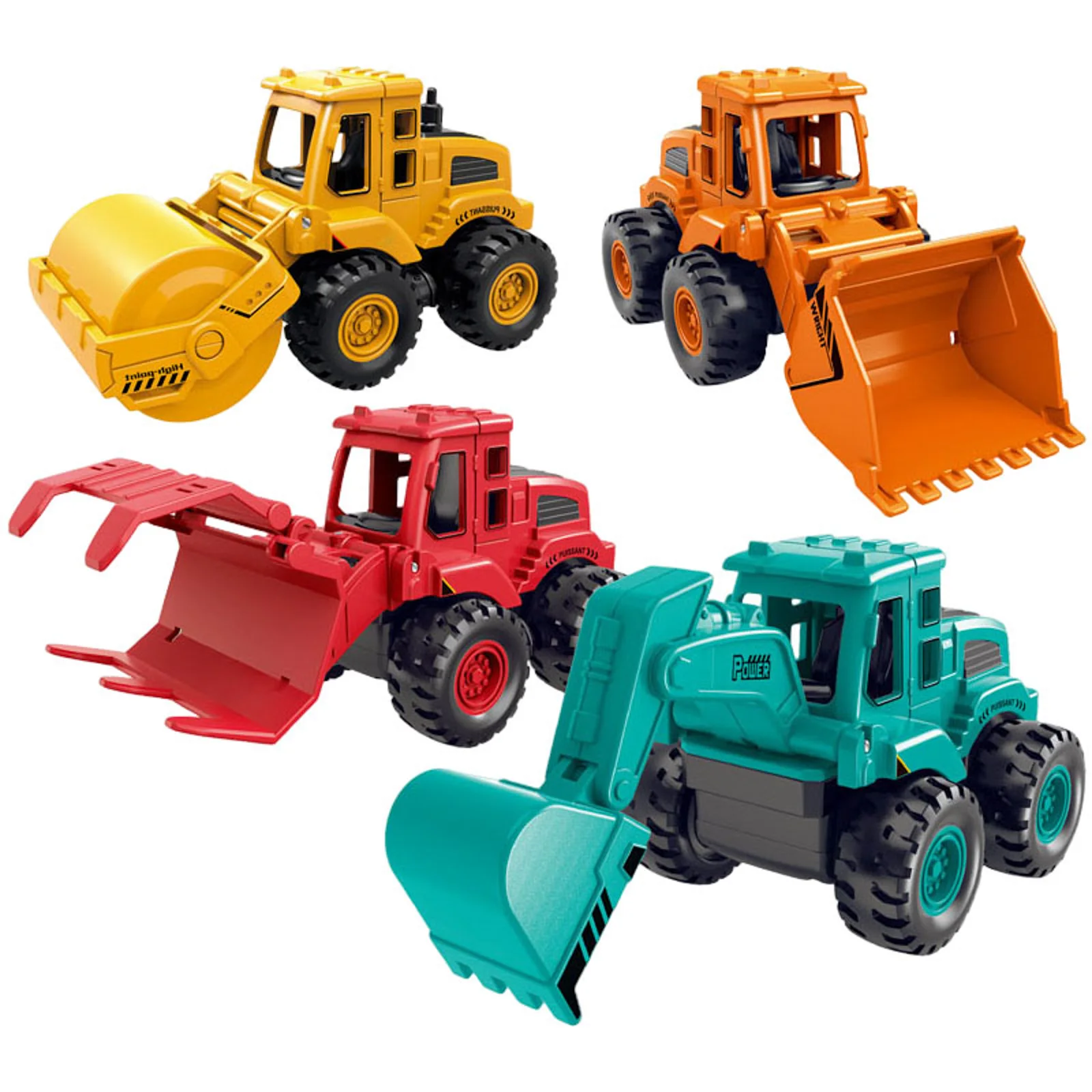 Kids Beach Bag 4 Piece Sandpit Set With Toy Wheel & Dump Truck Plastic Sand Shovels And Buckets_voghion.com