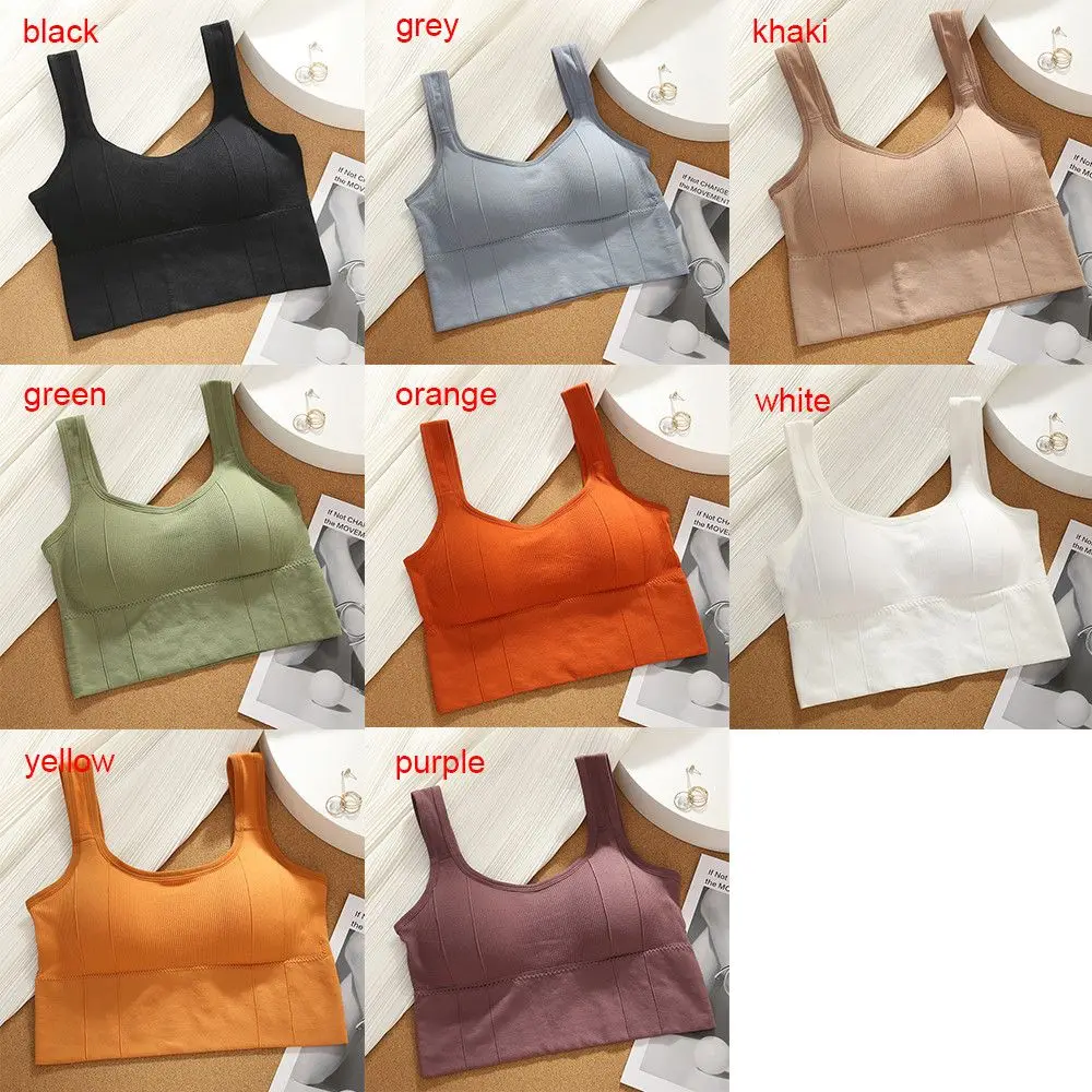 Push up Fitness Top Seamless Yoga Bra Crop Top Gym Workout Women Sports Bra