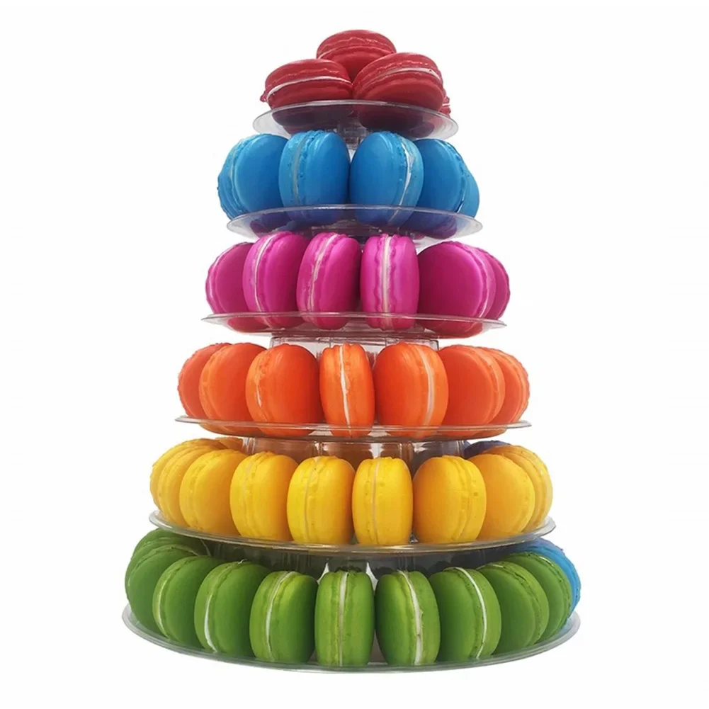 4/5/6 Tiers Wedding Party Dessert Stands Macaron Cupcakes Display Tray Racks Tabletop Fondant Cake Holder for Household