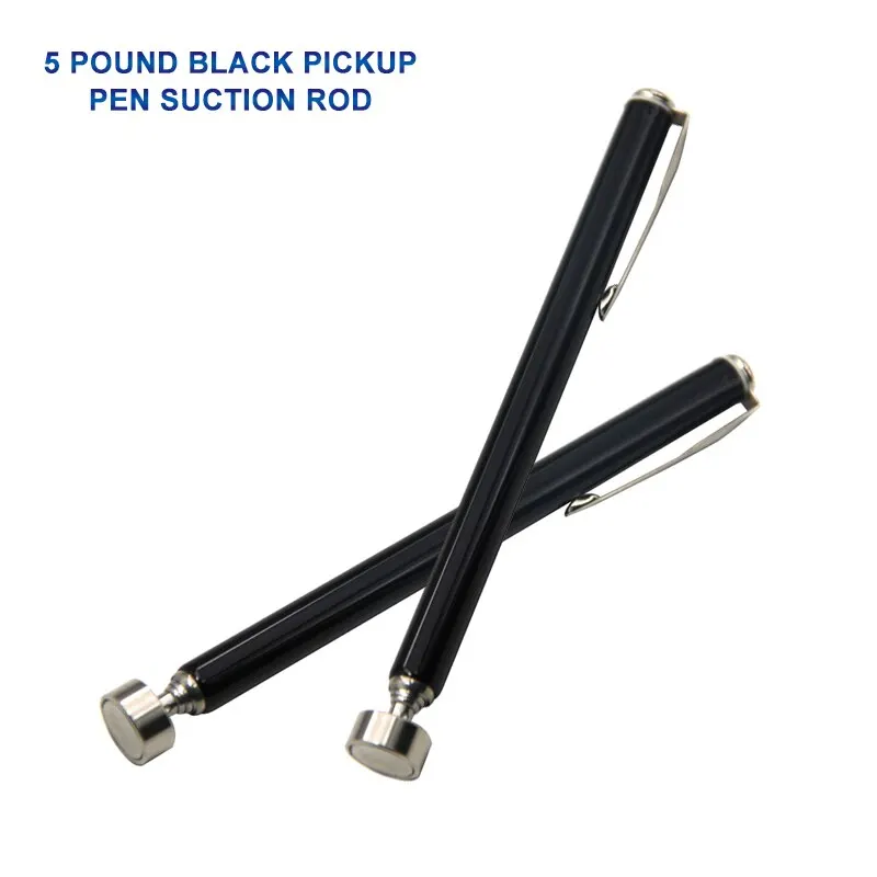 Magnetic Retractable Pickup 2pc 5 Pound Iron Rod Portable Multifunctional Extractor Pen Clip Automotive Repair Tool