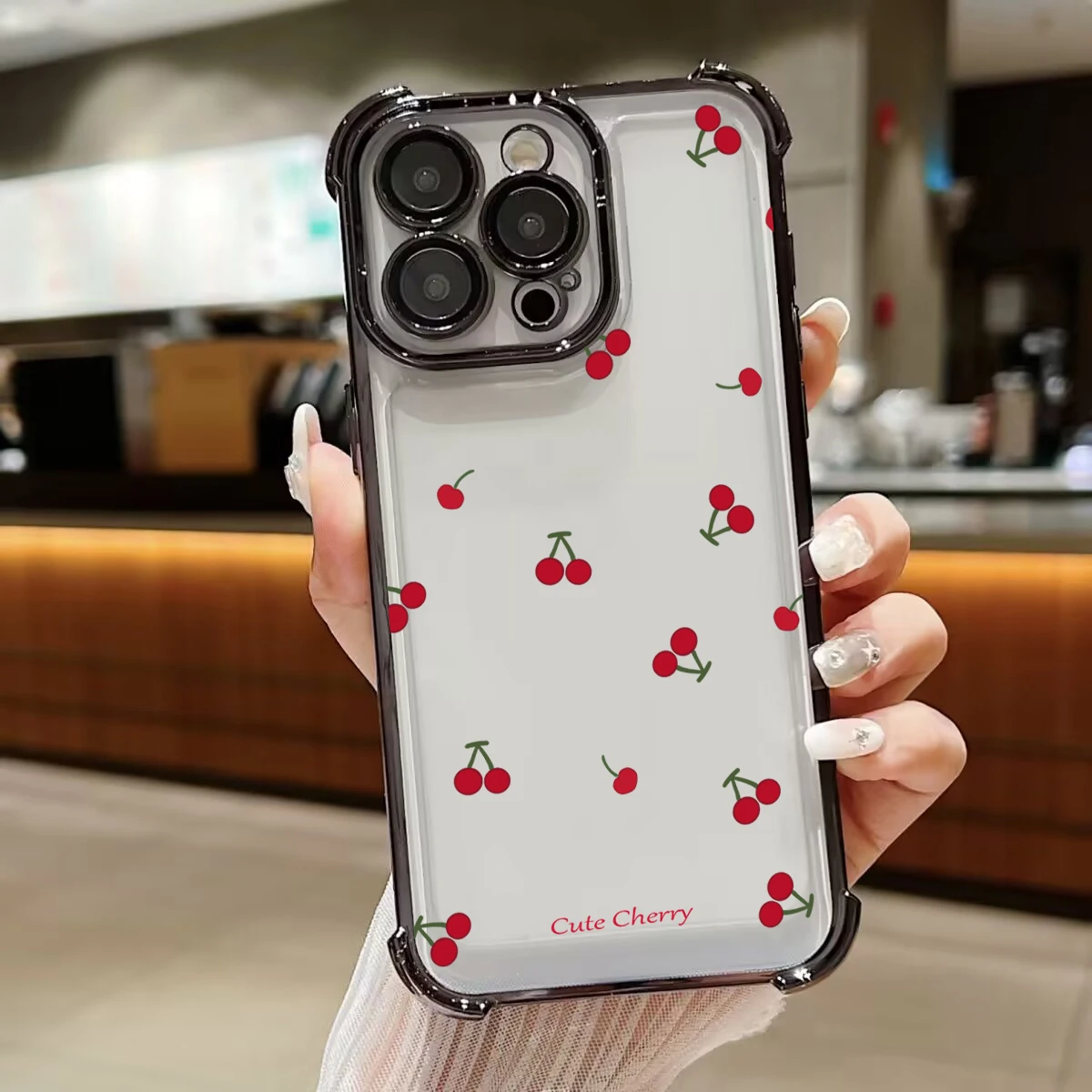 Cherry Blossom Design Phone Case - Cute and Stylish Cover