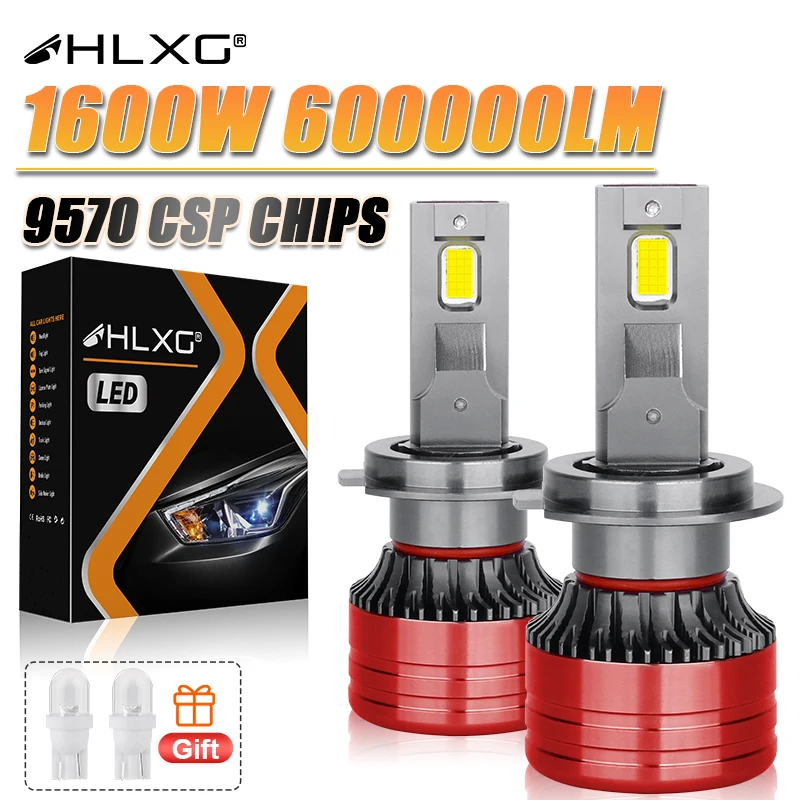 2Pcs H7 H11 H1 H4 HB3 9005 HB4 9006 H8 H9 9012 HIR2 LED Canbus Car Headlight Bulbs Auto Lamp 12V