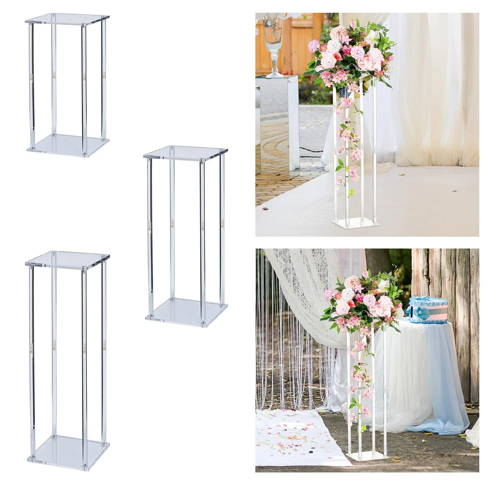 Royal Imports Vaso In Acrilico Trasparente 22,9 Cm – Infrangibile – Per Fiori, Composizioni E Matrimoni - 2