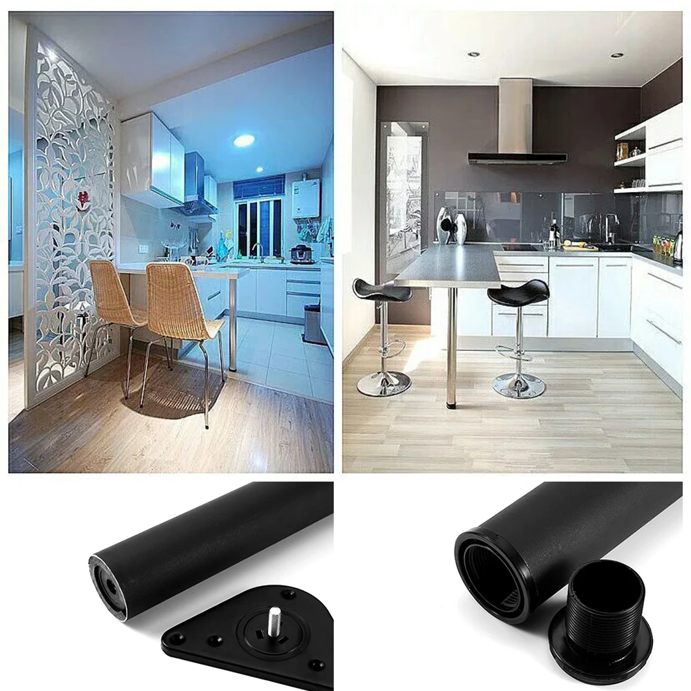 50-110cm Bar Counter Foot Support Column Stainless Steel 304 Adjustable Computer Desk Foot Aluminum Alloy Bar Cabinet Foot