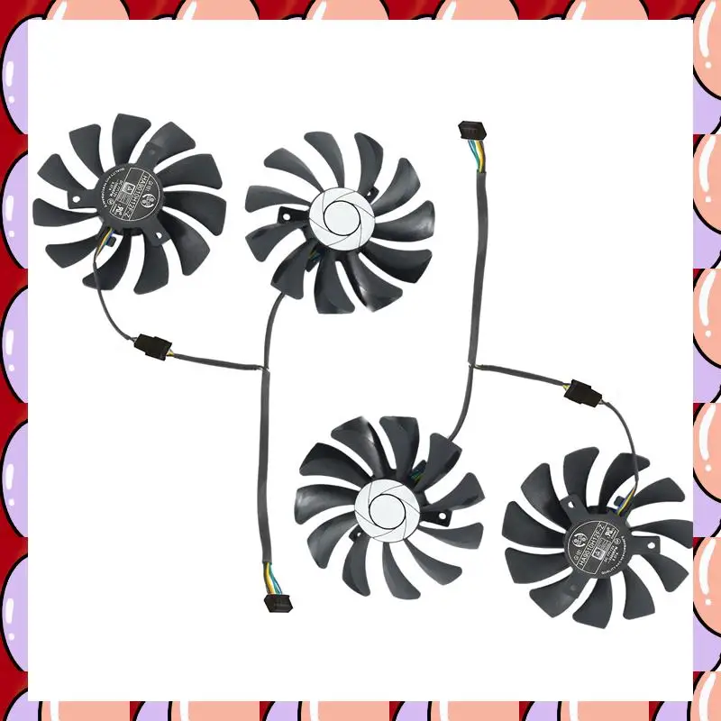 Ventilateur Refroidissement GPU 85mm 4PIN HA9010H12F-Z - Compatible MSI GTX 950 1060 R7 360