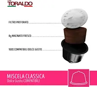 КОФЕ TORALDO |   Совместимые капсулы с Dolce Gusto (100 шт., классическая смесь) — изображение 2