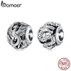BAMOER 925 Sterling Silver Phoenix Flying Dragon Charm Fit Original Bracelet, Retro Round Hollow Beads DIY Jewelry Accessories