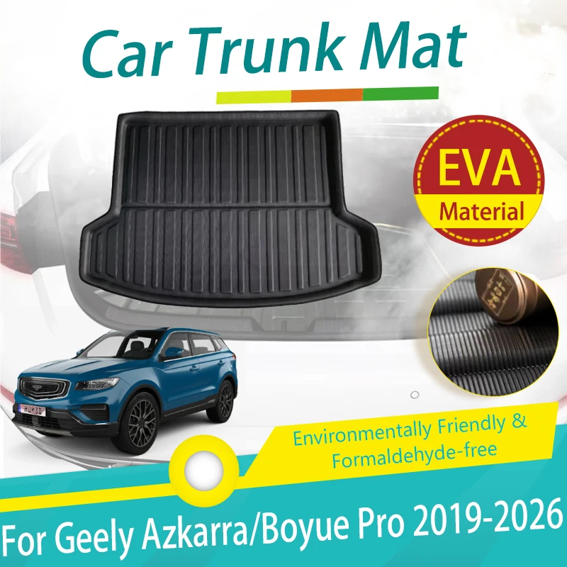 

Car Rear Trunk Mats For Geely Boyue Pro Azkarra Atlas Pro 2019~2026 Anti-dirty Boot Suitcase Cargo Storage Pads Auto Accessories