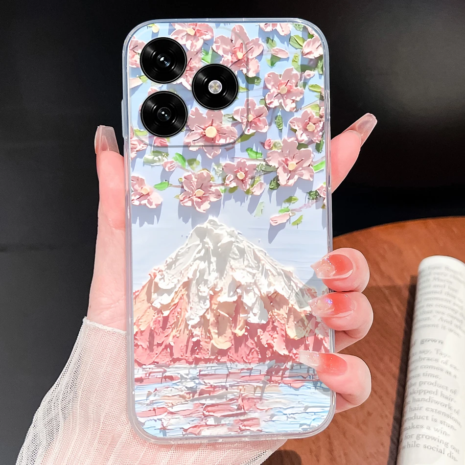 Lovely Animal Cartoon Soft Clear Silicone Phone Case - Lightweight and Durable Cover