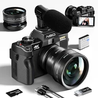 NBD compact digital photography camera 4K wireless network camera retro Vlog recorder YouTube 48MP camera 3 “flip screen