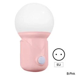 Charming LED Bedside Night Light - Perfect Gift for Children and Adults Alike (B Pink)