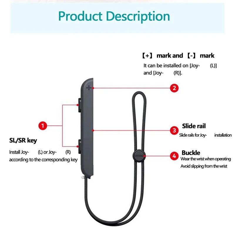 Switch Controller Wrist Strap Accessory
