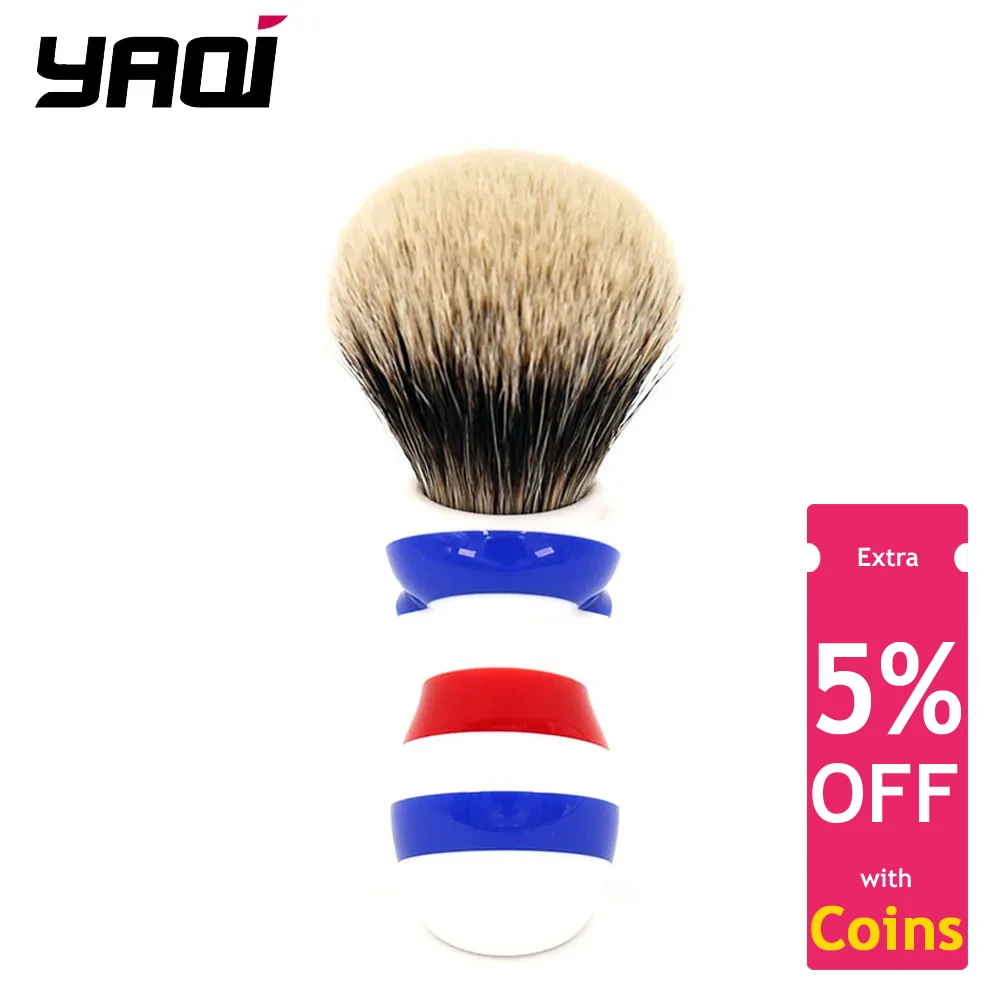 yaqi-new-barber-pole-style-24mm-two-band-badger-knot-shaving-brush