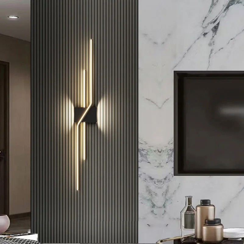Modern LED Wall Lamps Black White Living Dining Room Bedroom Bedside ...