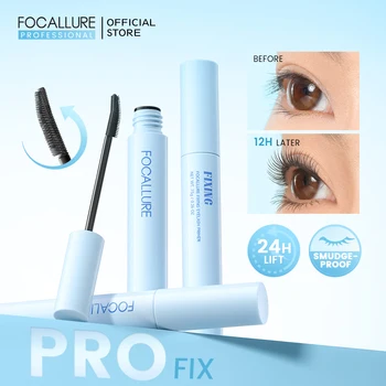 FOCALLURE 블랙 마스카라, 방수 땀 방지, 오래 지속되는 속눈썹, 익스텐션 컬 속눈썹, 브러쉬 메이크업 화장품