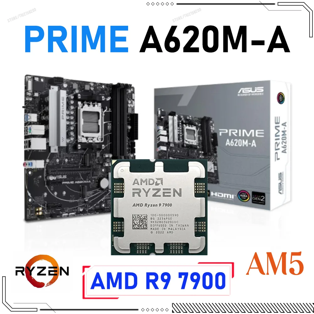 NEW AMD Ryzen 5 7600 R5 7600 3.8GHz 6 core 12 thread ZEN4 CPU processor  PCIE5.0 65W 5NM L3=32M DDR5 100-00001015 LGA AM5 no fan