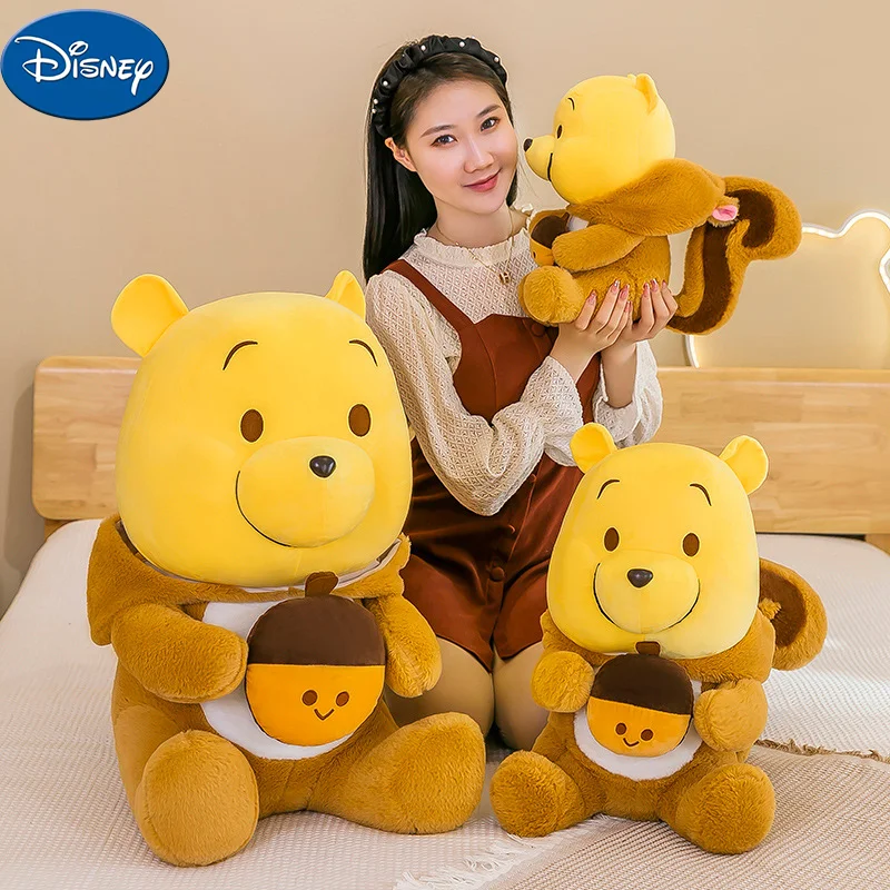 Disney Squirrel Winnie The Pooh Cute Transformation Scoiattolo Winnie The Pooh Toy Pp Cotton Farcito Doll Soft Cute Doll Pillow