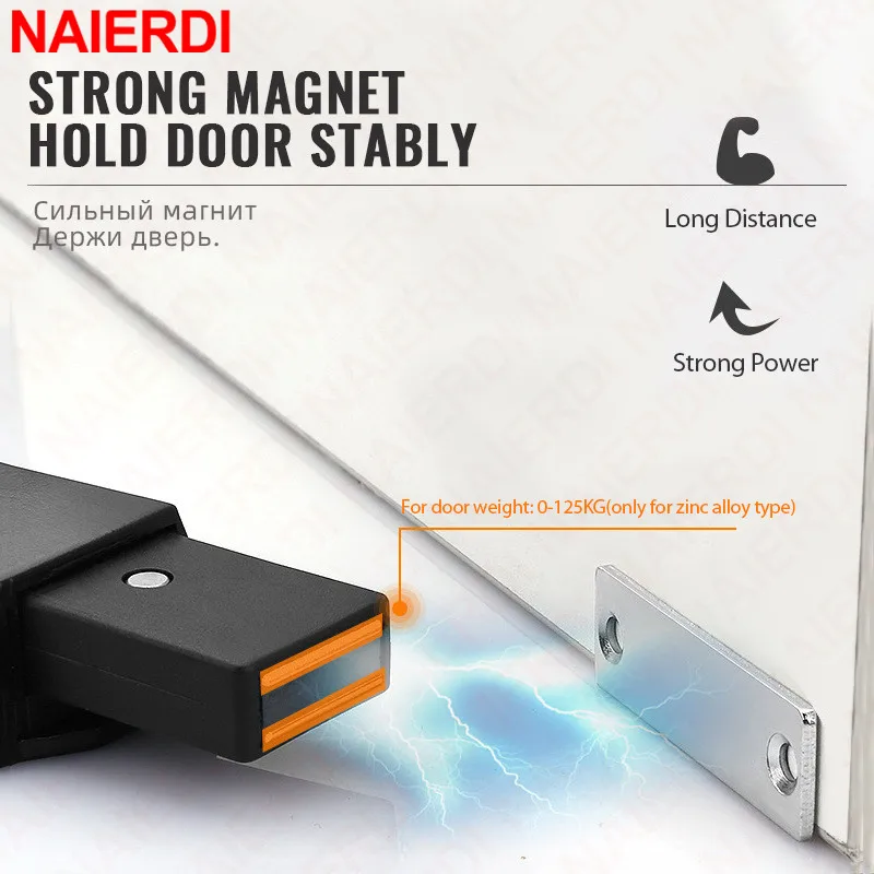 Door Latch Magnetic Cabinet Catch Push to Open for Hidden Door Handle Replacement Magnets