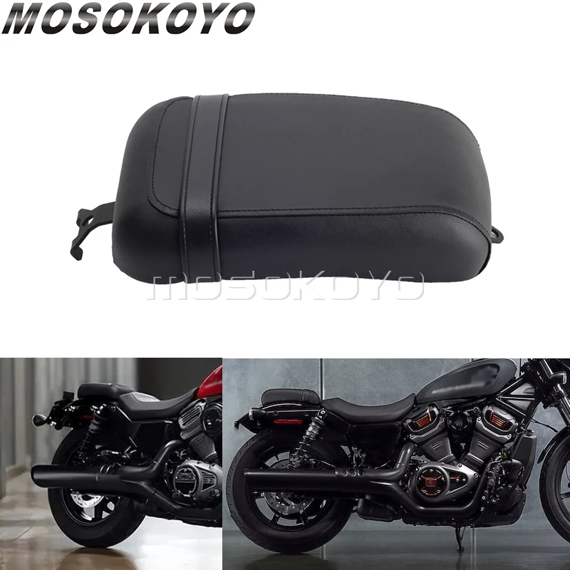 Black Motorcycle Passenger Rear Seat Pillion Cushion Leather Seats For