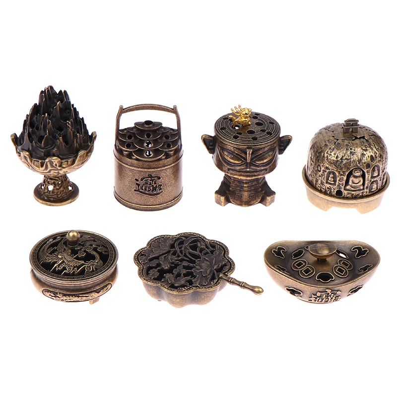 Brass Incense Burner,Metal Aromatherapy Holder,Unscented,Ideal For Yoga Meditation,Bedroom Ambiance,Home Decor