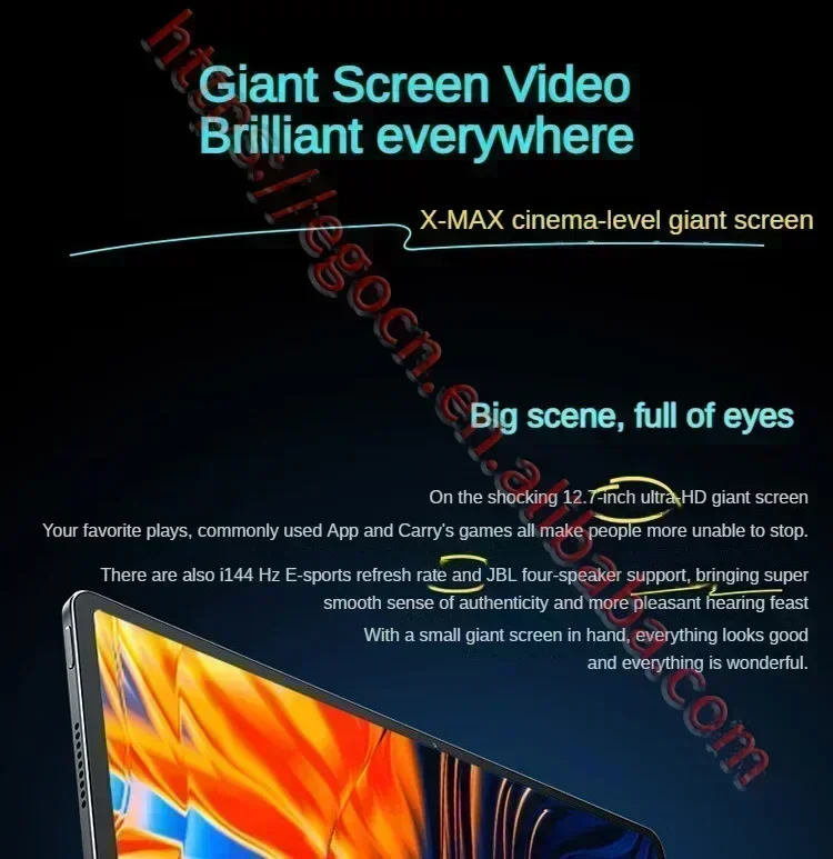 Original Lenovo Pad Pro 2025 CN Rom 12.7-inch 2.9K 144Hz  Dimensity 8300 8G 12G Green Grey 10200mAh ZUI16 Android Tablet WIFI 4
