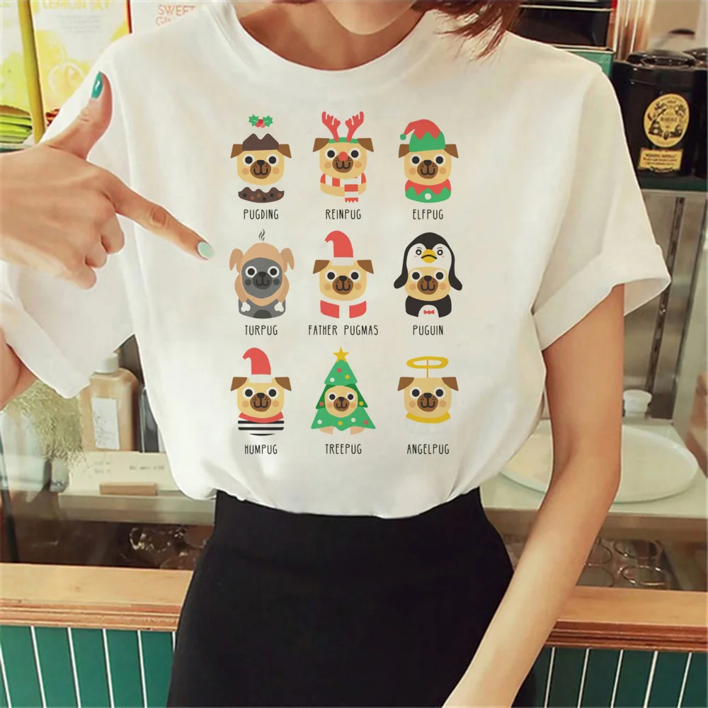 

Pug t-shirts women manga funny graphic t-shirts female 2000s designer y2k clothes