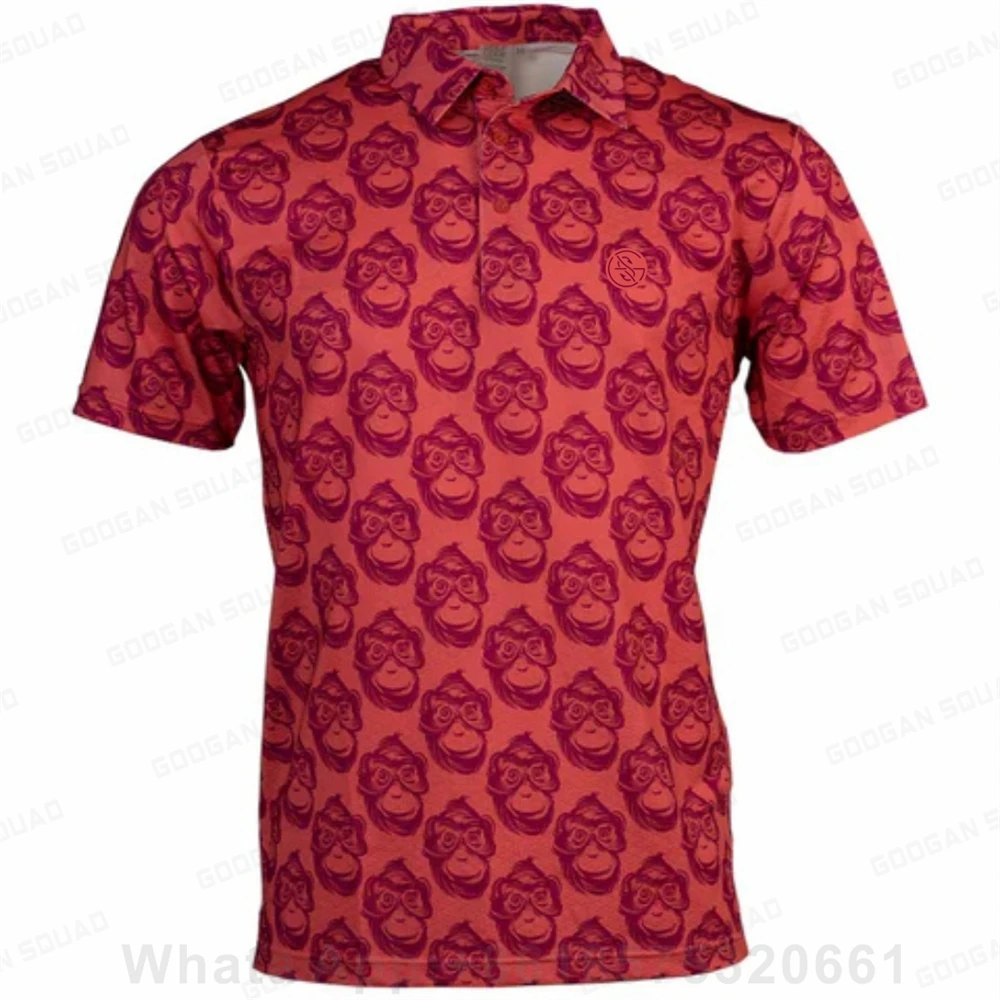 Men's Polo T-shirt Short Sleeve Polo Shirt Fishing Golf Clothing Summer Quick Dry Casual Fashion Men Volleyball Tops