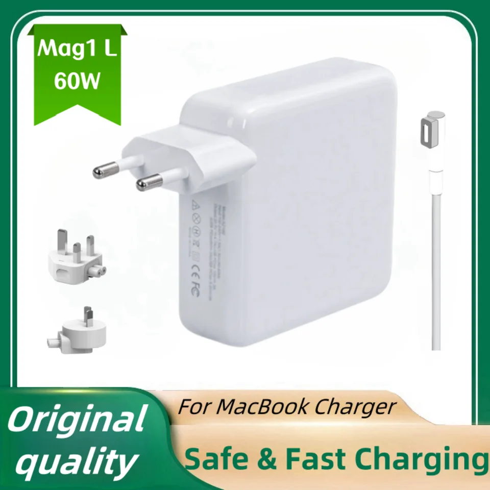 60W Magsafe 1 L Magnetic Charging Power Adapter for MacBook Air