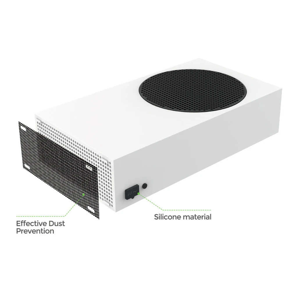 게임 콘솔 먼지 필터 실리콘 플러그, Xbox 시리즈 S 콘솔 먼지 플러그, 메쉬 네트 게임 액세서리, 11 개