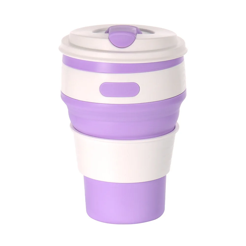 Silicone Folding Water Cup Portable Travel Sports Cup Camping Folding Coffee