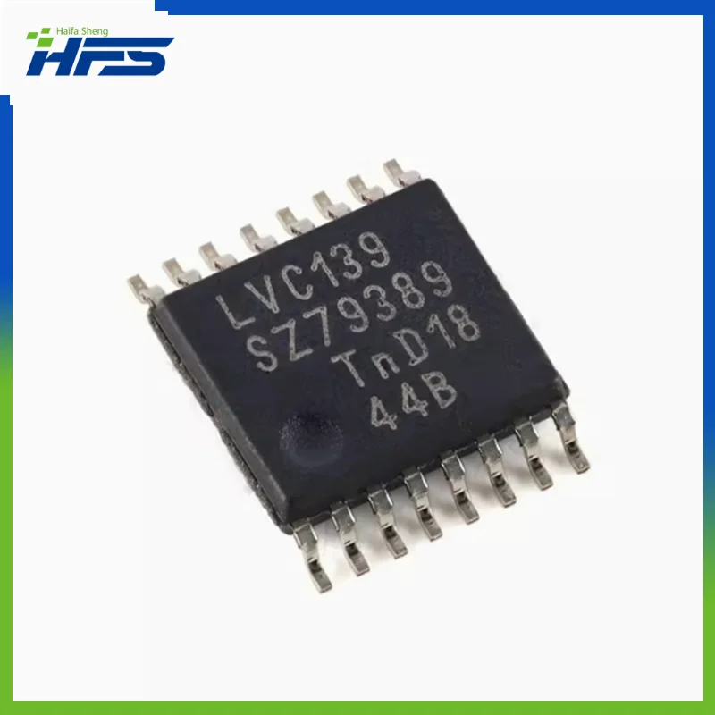 

5pcs Original genuine 74LVC139PW, 118 TSSOP-16 dual channel 2-4 line decoder/demultiplexer