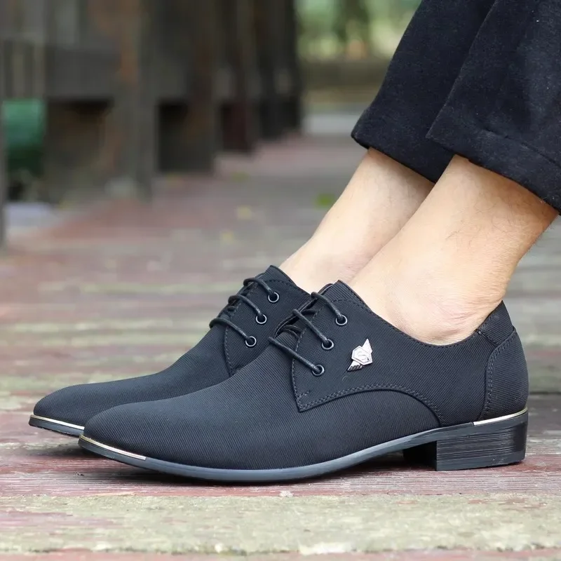 Leather Shoes Men Dress Spring Summer Fashion Office Comfy Business Formal Loafers