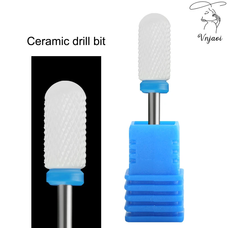 

Vnjaoi 1pcs Ceramic Nail Drill Bit Rotate Burr Milling Nail Cutter Bits Electric Drill Machine For Manicure Pedicure Tools