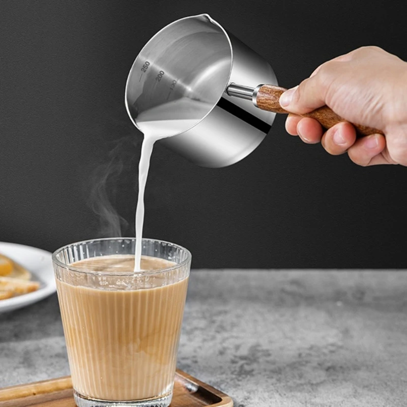 Stainless Steel Mini Frying Pan Household Hot Oil Pan Boiled Eggs Hot Chocolate Milk Pot Household Multi-purpose Pot