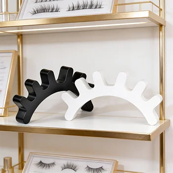 Espositore Professionale per Extension Ciglia, Decorazione per Salone, Modello per Formazione, Strumento di Pratica, Forniture per Studio Estetico, Espositore per Dimostrazioni