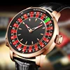HAEMMER Light Luxury Men's Mechanical Watch NH35 Watch Men's Push Button Roulette Rotating Sapphire Glass Watch Waterproof 5
