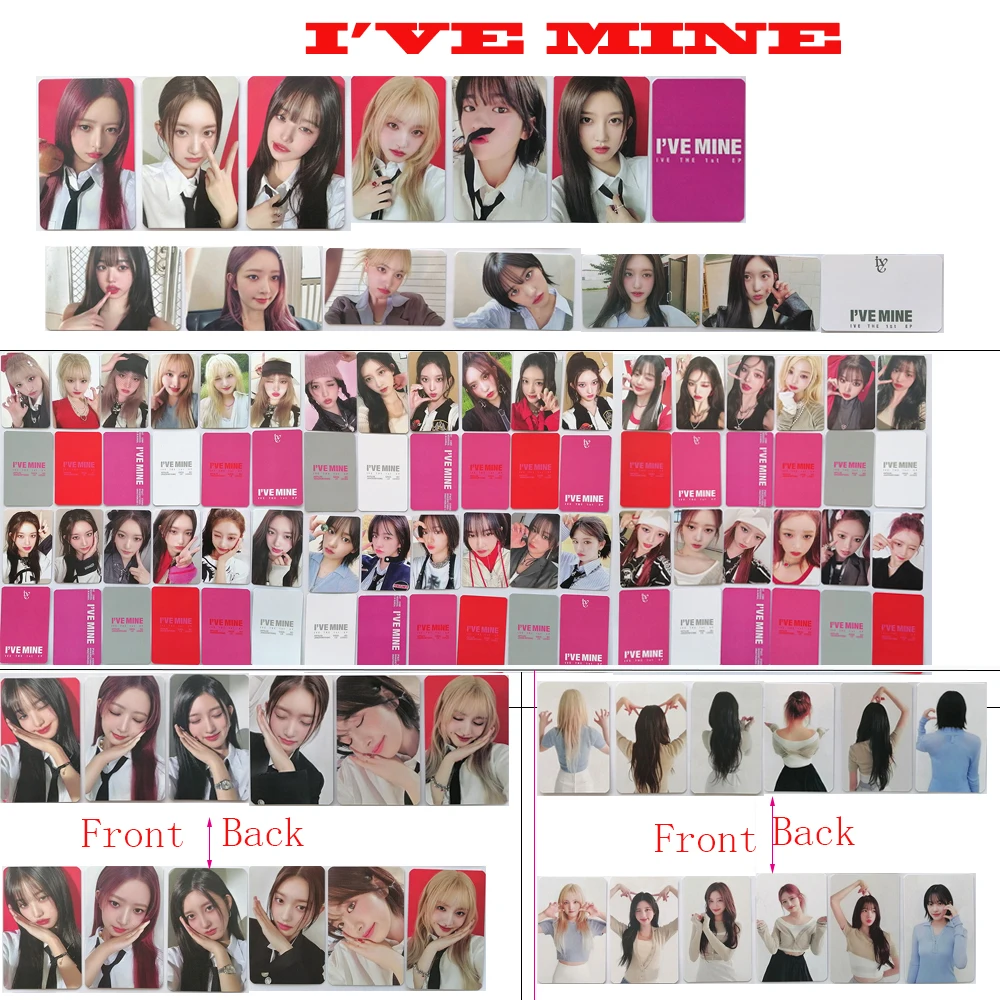 

Kpop IVE Photo Card LOMO Card New Album I’VE MINE Special Photocards Yujin Gaeul Wonyoung LIZ Rei Leeseo Gift Fans Collection