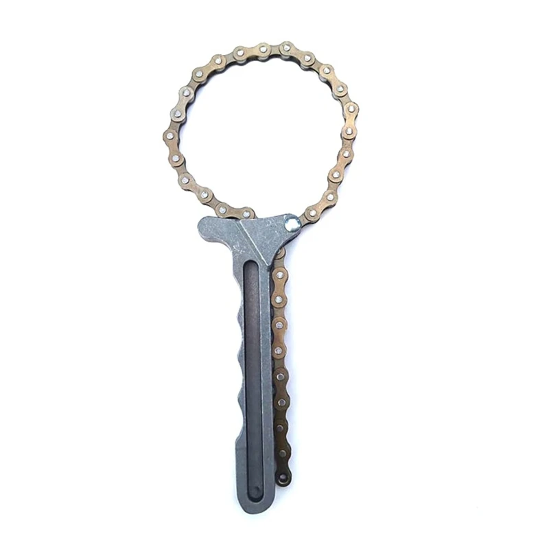 

Universal Metal Oil Chain Wrench Rust Proof Oil Filters Remover Tool Automobile Engine Torque Chain Wrench Grip Spanner