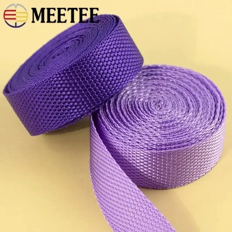 스트랩용 PP 폴리프로필렌 웨빙 테이프, 1.1mm 두께 나일론 가방 안전 벨트, DIY 의류 재봉 액세서리, 5 미터, 20-50mm